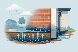Come fermare acqua dal terreno nei muri