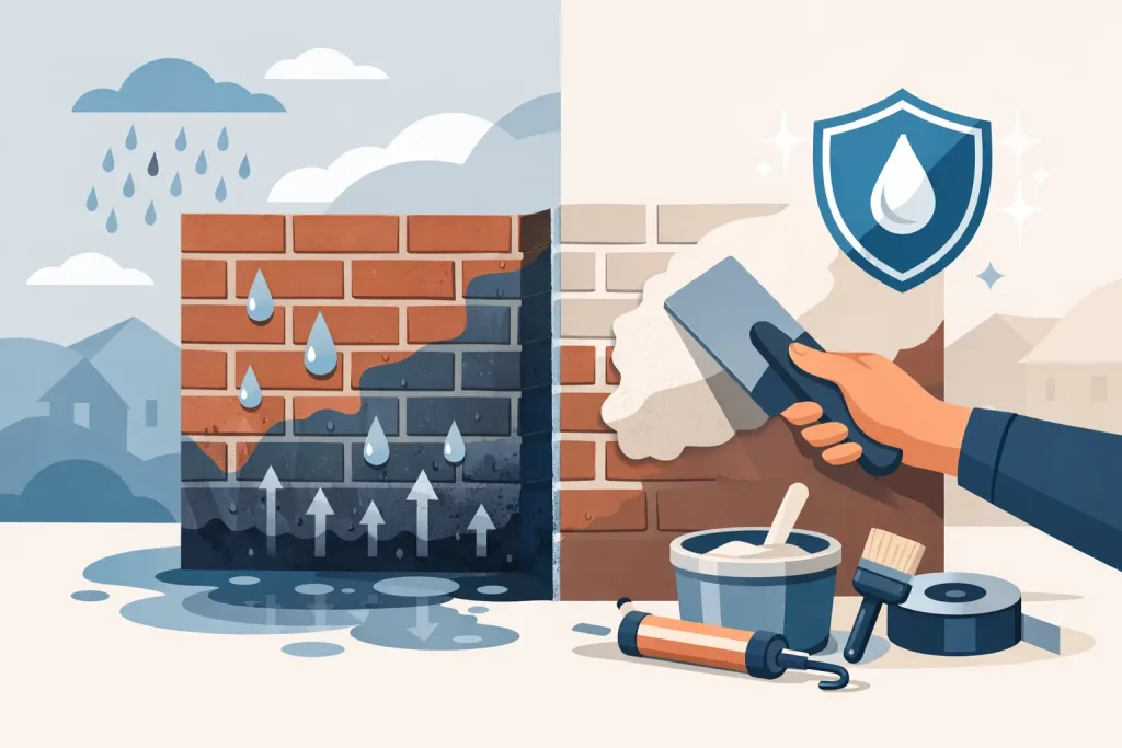 Perché i muri assorbono acqua e come fermarli