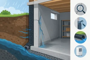 Guida infiltrazioni pareti interrate: cause e rimedi